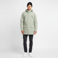 Nike Men M 178 (S) Jacket Khaki Cotton Military Parka Hooded Outdoor Zip Up Top