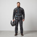 Sympatex Men L Motorcycle Jacket Black Nylon Vintage Stuart Hwy Australian Outback Road Modeka