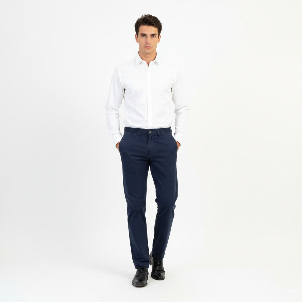 Polo by Ralph Lauren Men 30 Trousers Cotton Navy Pockets Vintage Pants