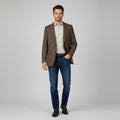 Hugo Boss Men 50 40 Blazer Brown Vintage Pure Wool Single Breasted Jacket