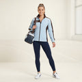Puma Women 14 M Jacket Blue Lightweight Full Zipper Two Inside Pockets Sport Top