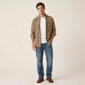 GANT Men L Casual Shirt Green Check Cotton Cape Cod Twill E-Z FIT Long Sleeve Top