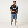 La Martina Men XL Polo Shirt Black Cotton Miami Beach Polo Championship Top