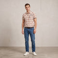 G-Star Raw Men XL (L) Casual Shirt Multicolour Check Cotton Snap Pocket Slim Fit Top