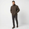 Duck And Cover Men M Jacket Brown Shiny Padded Full Zipper Outdoor Hood Top