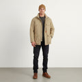 Camel Active Men 52 L Jacket Beige Camtex Padded ZIp Up Waterproof Outdoor Top