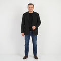 Messori Men 54 44 Blazer Black Wool Nylon Made In Italy Single Breasted Designer Jacket