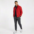 Le Frog Casual Men L Jacket Red Lightweight Full Zip Design Classic Top