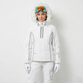 SPYDER Women 38 10 M Ski Jacket White Thinsulate LiteLoft XTL 10000mm Outdoor Top