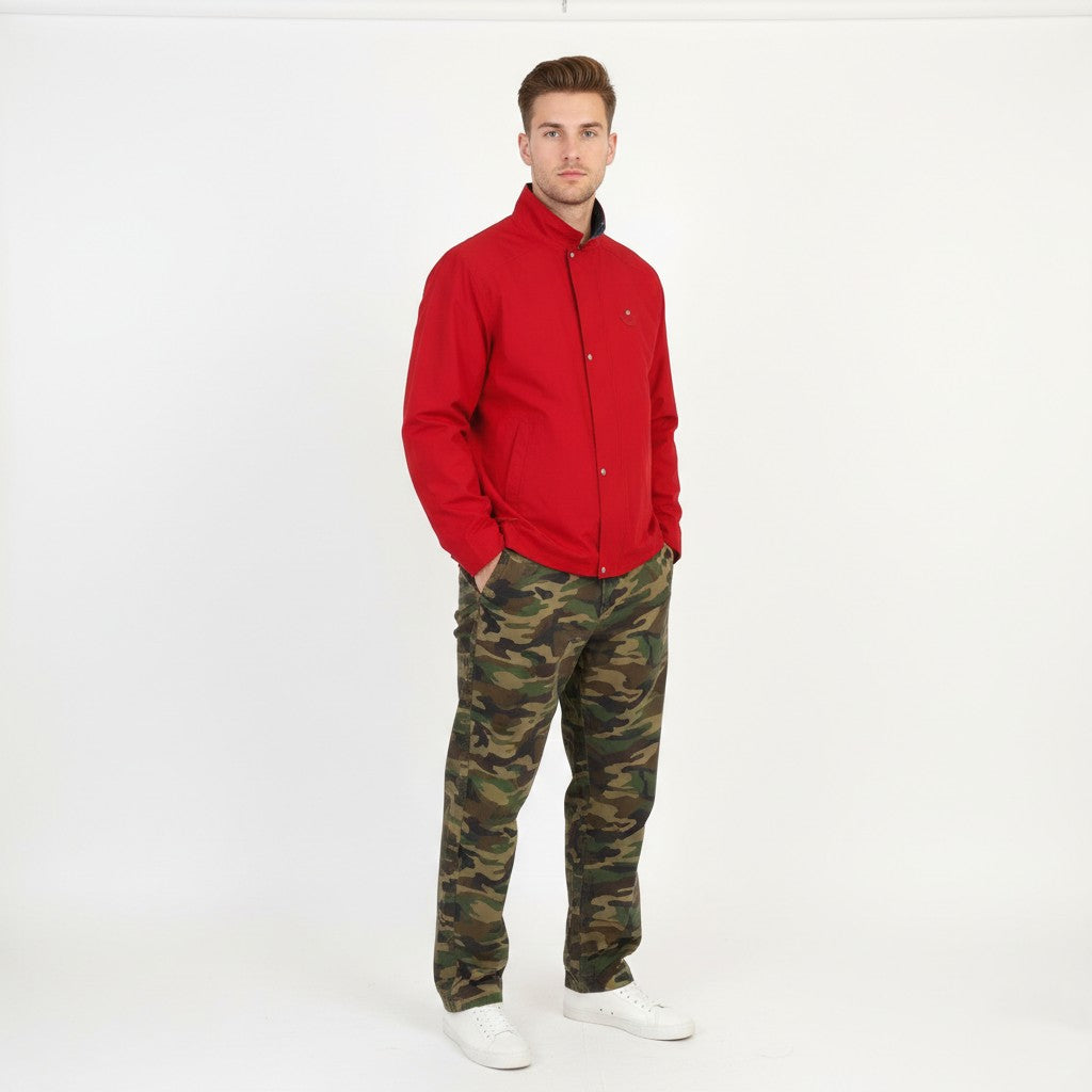 Rukka Men XL Jacket Red Lightweight Full Zipper Outdoor Windreaker Top