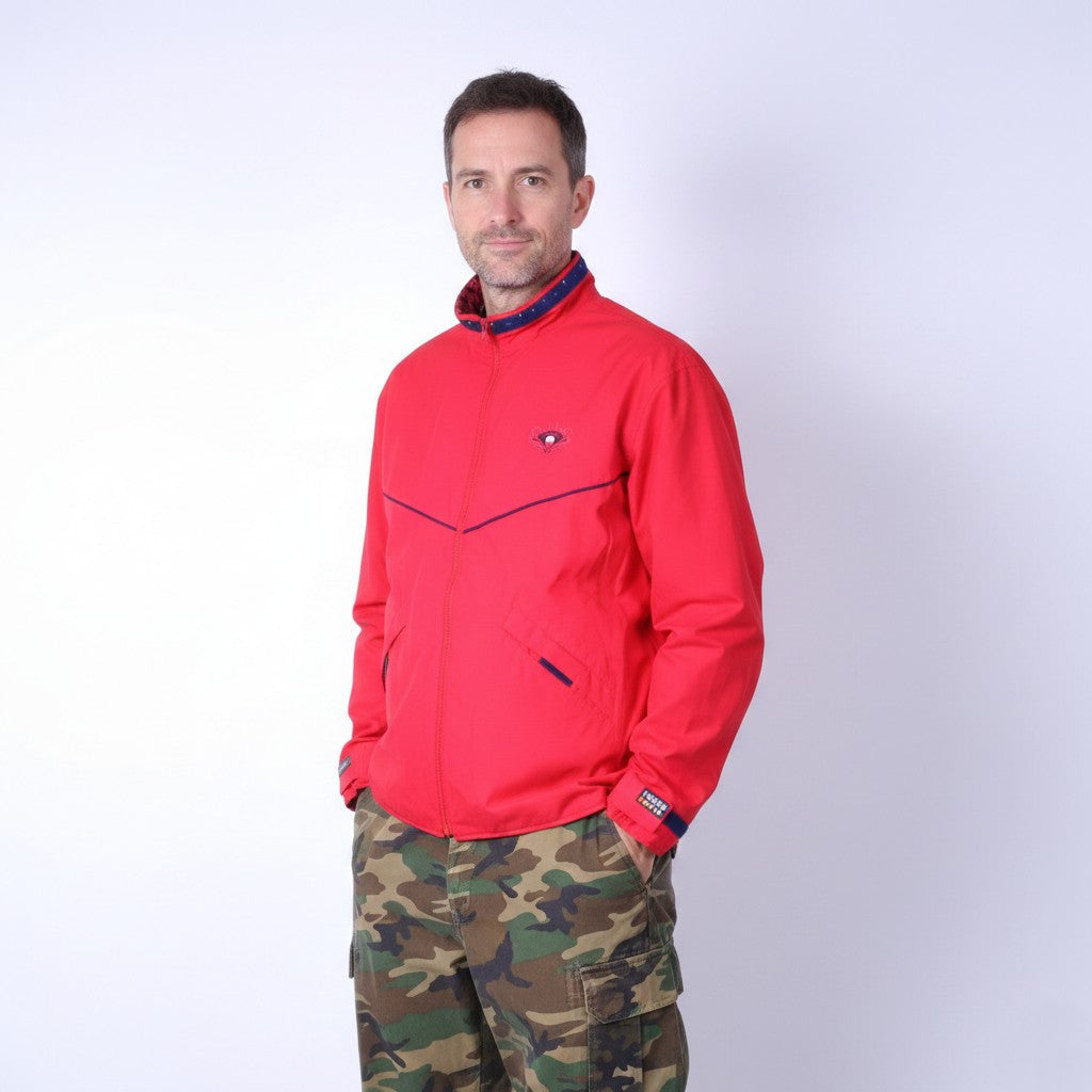 Rukka Mens M Jacket Red Nylon Gore-Tex Zip Up Lightweight Retro Top