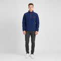 Head Men S Fleece Zip Neck Navy Padded Vintage Sweatshirt Top