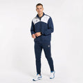Umbro Men XL Jacket Navy Activewear Mesh Lined Retro Full Zipper Football Top