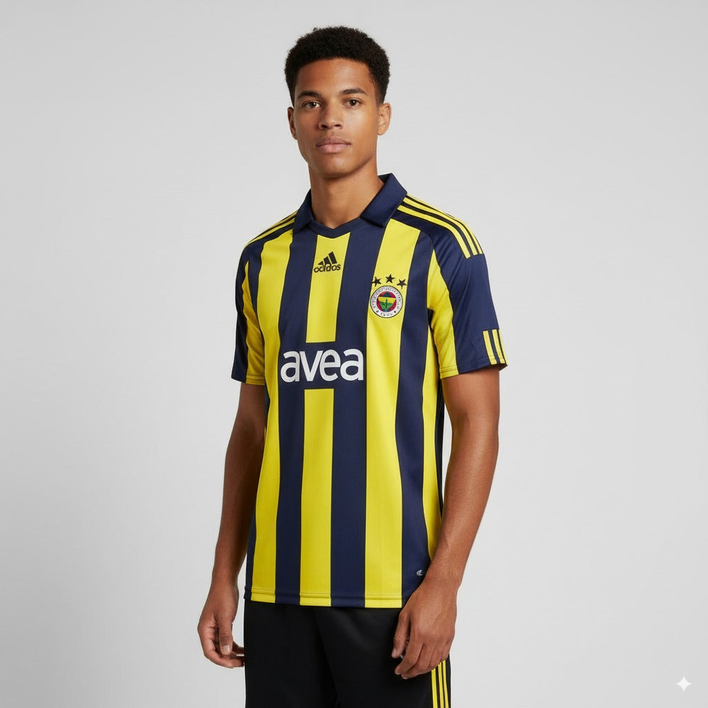 Adidas Fenerbahce Home XS Shirt Yellow Football Turkey Vintage Sportswear Jersey Top