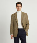 Sartoria Italiana For La Rinascente Men 52 42 Blazer Brown Wool Herringbone Jacket
