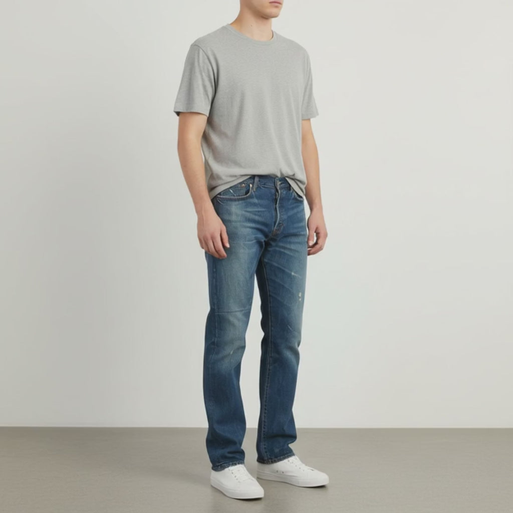 Ralph Lauren Men 32 / 32 Jeans Trousers Blue Denim Cotton Vintage Straight Leg Pants