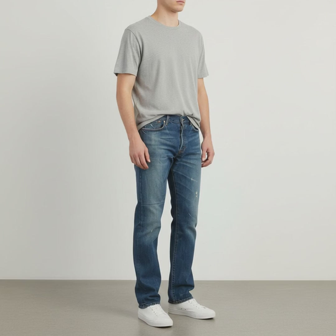 Ralph Lauren Men 32 / 32 Jeans Trousers Blue Denim Cotton Vintage Straight Leg Pants