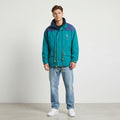 Enjoyable Mens S Jacket Green Nylon Vintage Zip Up Sportswear Parka Top