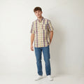 Lyle & Scott Men L Casual Shirt Multicolour Check Button Down Collar Regular Fit Top