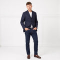 Vivaldi Men 52 42 Blazer Navy Blue Collar Breasted Wool Super 110'S Lanificio Mario Zegna Spa Buttons Elegant Vintage Top