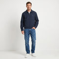 McGregor Men 54 L Jacket Navy Cotton Outdoor Harrington Zip Up Classic Top