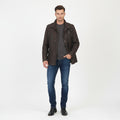 Wellensteyn Montgomery Men XL Jacket Brown Wax Cotton Military Zip Up Top