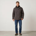Paul R.Smith Men 27 XL Jacket Charcoal Harrington Full Double Zipper Padded Top