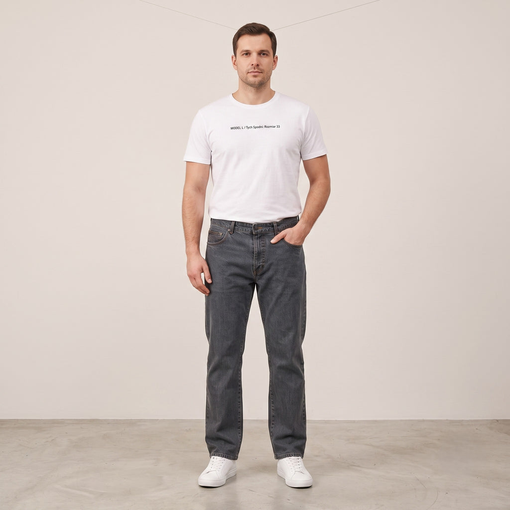 GANT Jeans Men 33 Jeans Trousers Gray Cotton Straight Classic Stretch Pants