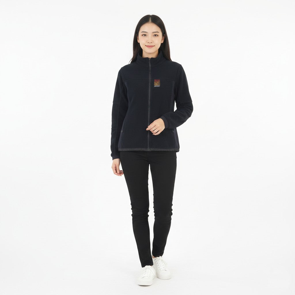 Peak Performance Women M (S) Jacket Black Windstopper Zip Up Outdoor Top