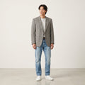 Falbe Dormeuil Men 38 Blazer Wool Houndstooth Single Breasted Vintage Multicoloured Jacket