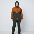Sportalm Kitzbuhel Womens 42 XL Jacket Gold Green Tyrol Folk Pullover Ski Top