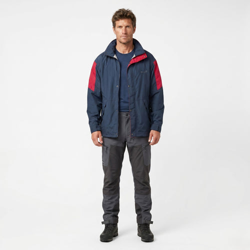 Bailo Men 50 L Jacket Navy Amaranth Nylon Waterproof Hooded Outdoor Top