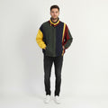 Stratojac Men XL Jacket Vintage 90s Navy Bomber Full Zipper Classic Retro Top