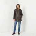 Pieles Mijas Women 38 S Jacket Brown Leather Soft Cow Skin Single Breasted Top