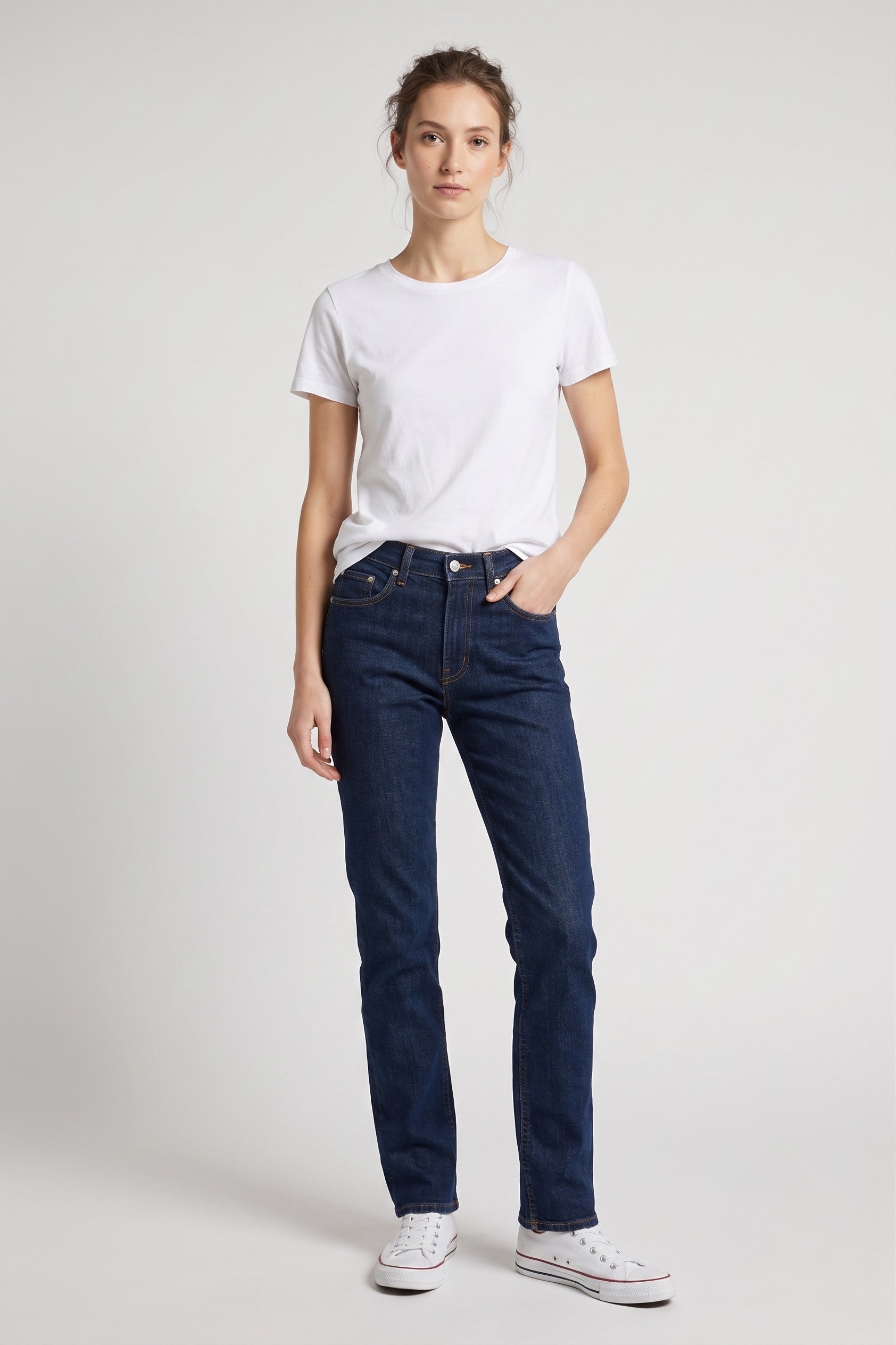 Polo Jeans Co.Ralph Lauren Women 36 W6 L33 Trousers Denim Navy Cotton Vintage Pants