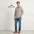 Charles Tyrwhitt Men 16 41 L Casual Shirt Beige Check Multi Colour Cotton Long Sleeve Top