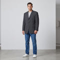 Chaps Ralph Lauren Men 44 L Blazer Dark Grey Wool Cashmere Single Breasted Jacket