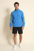 Adidas Men M Jacket Lightweight Sportswear Blue Sport Traning Zip Up Top