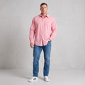 Polo By Ralph Lauren Men 16.5 XL Casual Shirt Pink Cotton Yarmouth Long Sleeve Top