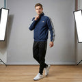 Ellesse Men M Jacket Navy Sportswear Full Zip Vintage Bomber track Top