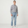 Ralph Lauren Men 34/35 15.5 Casual Shirt Long Sleeve Checkered Cotton Blue Classic Top