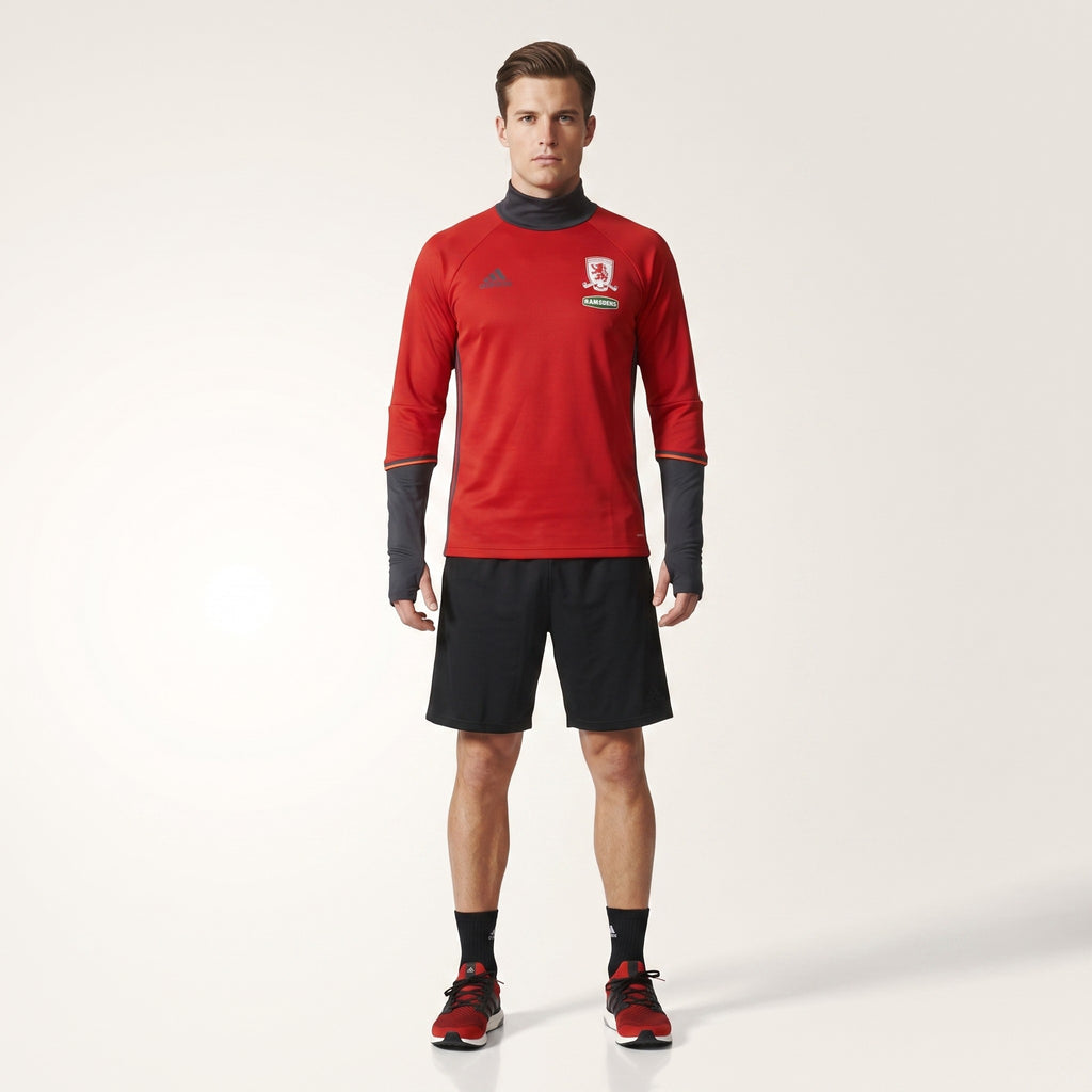 Adidas Middlesbrough Men M Shirt Red Jersey Climacool Football Sport Top