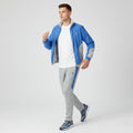 Puma Men 6 M Track Top Jacket Blue Vintage Full Zipper Oldschool Sport Nylon
