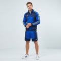 Adidas Men 38/40 M Sweatshirt Navy Vintage Full Zipper Sportswear Top