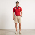 La Martina Men XXL Polo Shirt Red Cotton Polo Argentino #3 Short Sleeve Top