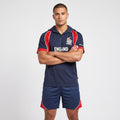New Kukri Men XL Polo Shirt Navy England Cricket Sixes Hong Kong Jersey Top