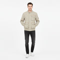 Puma Men S Jacket Pockets Full Zipper Beige Cotton  Outwear Bomber Collar  Top