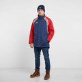Adidas Men S 168 Jacket Vintage Blue Red Padded Nylon Waterproof 01's Parka