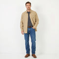 Tommy Hilfiger Men L Casual Shirt Beige Cotton Pocket Buttons Down Collar Top