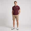 Napapijri Men L Polo Shirt Burgundy Cotton Detailed Buttons Classic Uniform Top